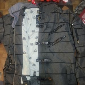 EMPYRE CLOTHING LARGE COAT**SO MANY ZIPPERS AND POCKETS*VERY COMFORTABLE